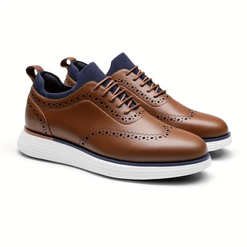 Enzo® - Zapatos Ortopédicos de Piel Estilo Oxford⏐Edición Premium