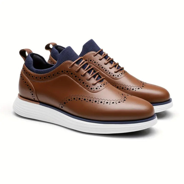 Enzo® - Zapatos Ortopédicos de Piel Estilo Oxford⏐Edición Premium