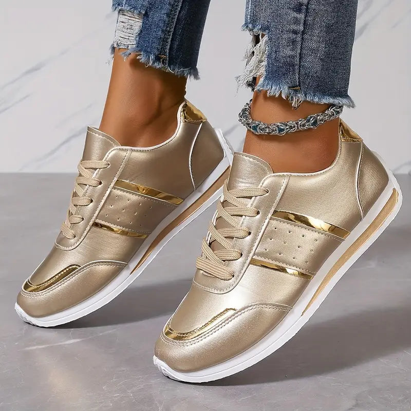 Mary®  Zapatillas Gold Shine