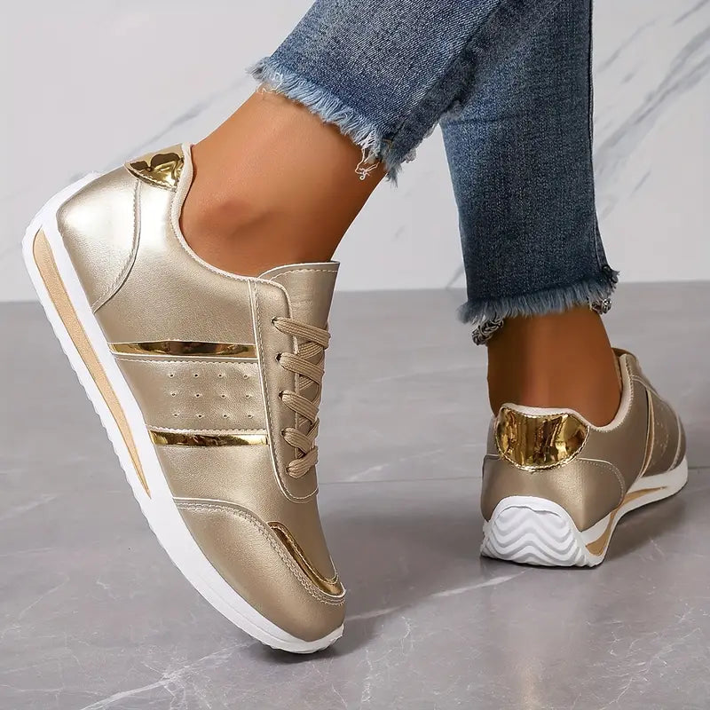 Mary®  Zapatillas Gold Shine