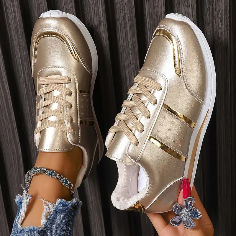 Mary®  Zapatillas Gold Shine
